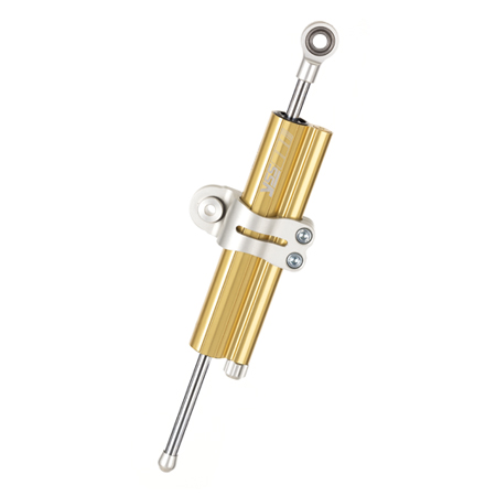 Amortiguador de dirección YSS 90 mm dorado abrazadera A