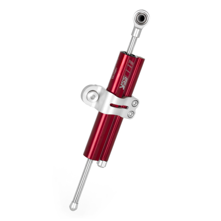 Amortiguador de dirección YSS 90 mm rojo abrazadera A