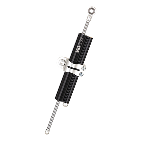 Amortiguador de dirección YSS 120 mm negro abrazadera A