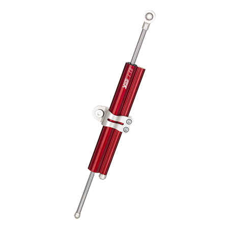 Amortiguador de dirección YSS 150 mm rojo  abrazadera A